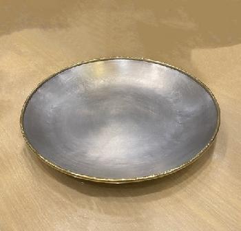 Round platter 42cm- Plat rond cuivre